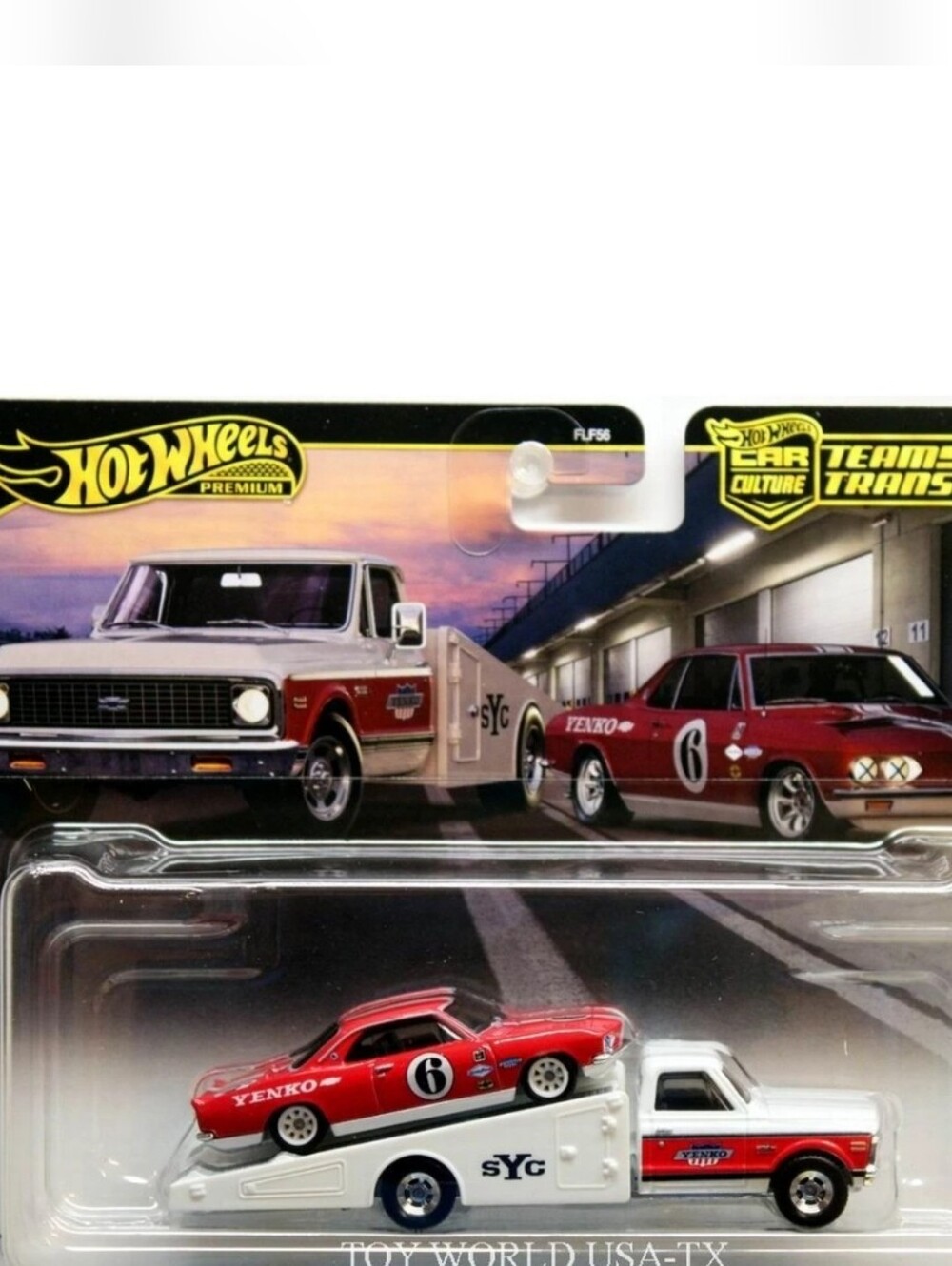 Hot Wheels Team Transport Chevy '66 Corvair & Ramp Truck